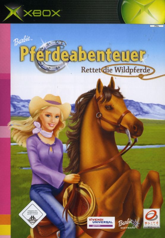 Barbie Horse Adventures: Wild Horse Rescue box art for Xbox